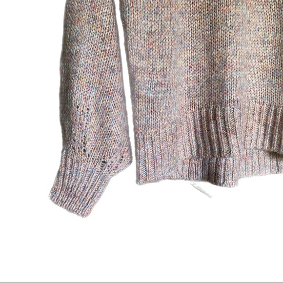 Ann Taylor loft pink shimmer pullover small - Picture 2 of 5